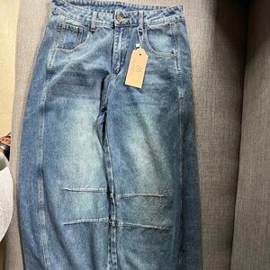 Light blue washed colored jeans ALLABREVE